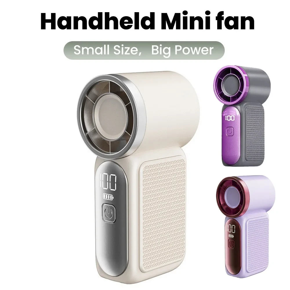 Mini ventilador de mano recargable