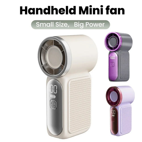 Mini ventilador de mano recargable