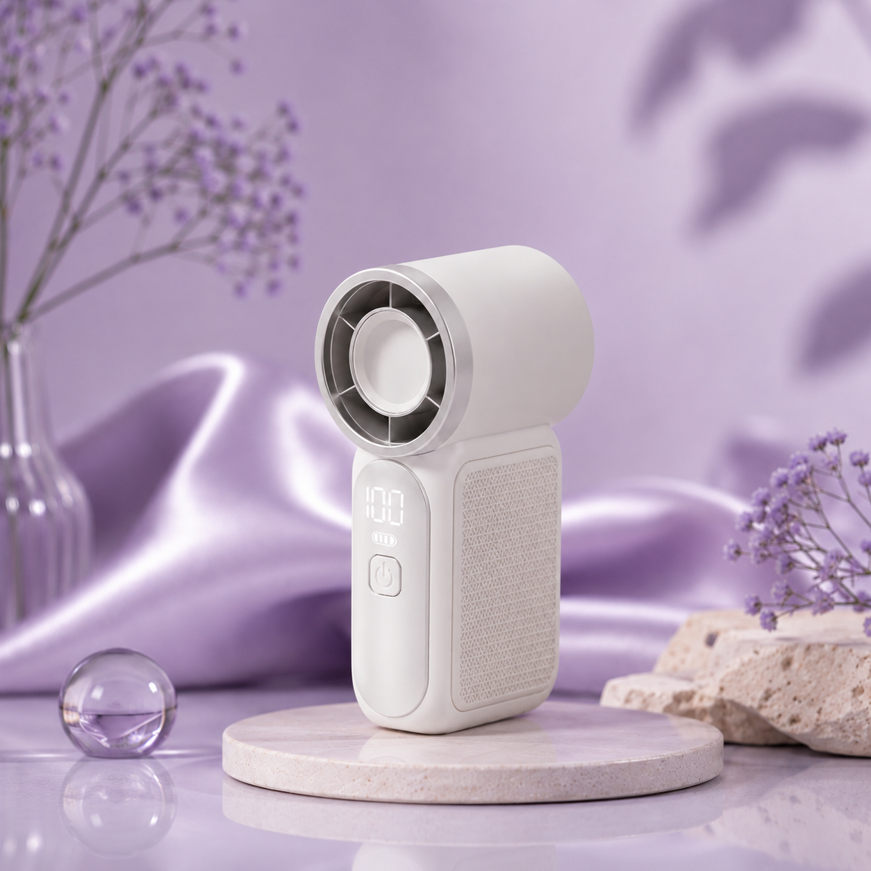 Mini ventilador de mano recargable